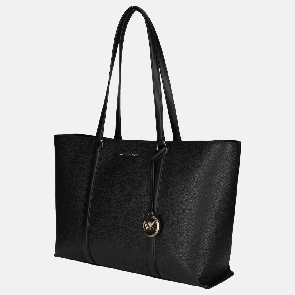 Michael Kors Temple shopper black bij Duifhuizen